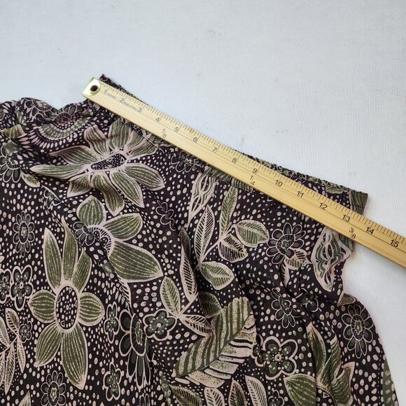 Vintage Skirt M Reversible Floral Boho Festival Y2K Garden Fairy Tea Artsy Maxi - Picture 2 of 6